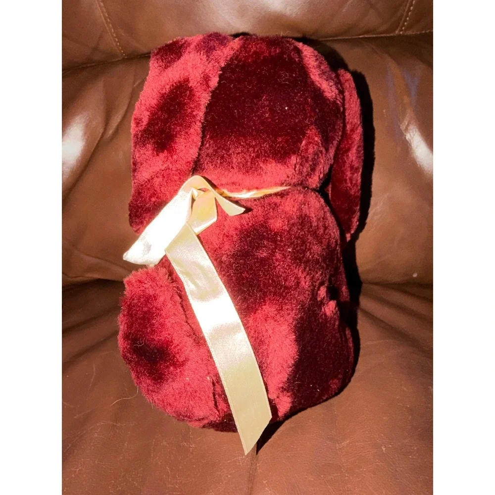 Vintage Circus Hotel‎ Casino Plush Dog Stuffed Animal Red Cream Tagged 1998